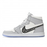 Dior x Nike Air Jordan 1 Retro High Grey for sale