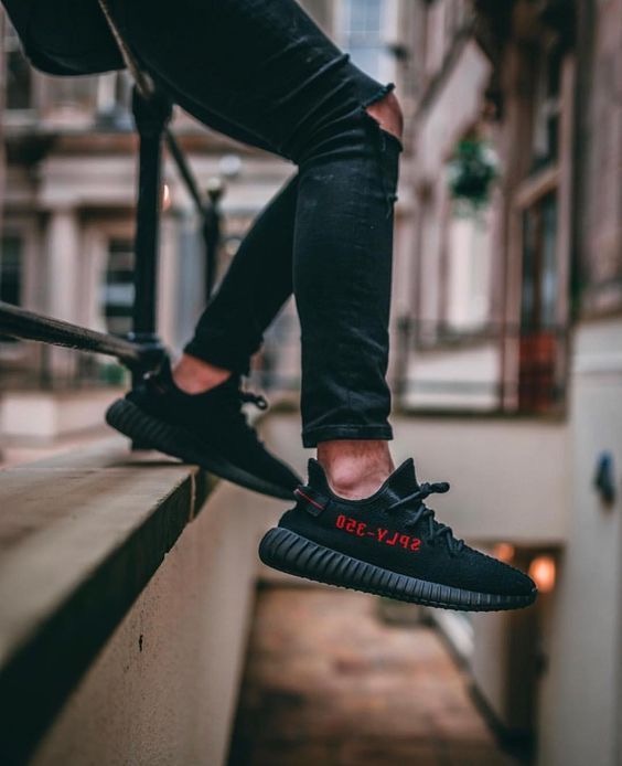 [Authorize ]Black Red Yeezy 350 Boost V2 Adidas for sale - Perfect Shoes