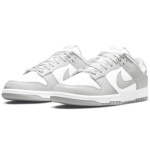 [Authorize✅]Classic Nike Dunk white grey leather Shoes Low Grey Fog  for sale - Image 5