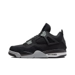 [Authorize✅]Air Jordan shoes 4 Series Black Canvas/Infrared/MN/ON