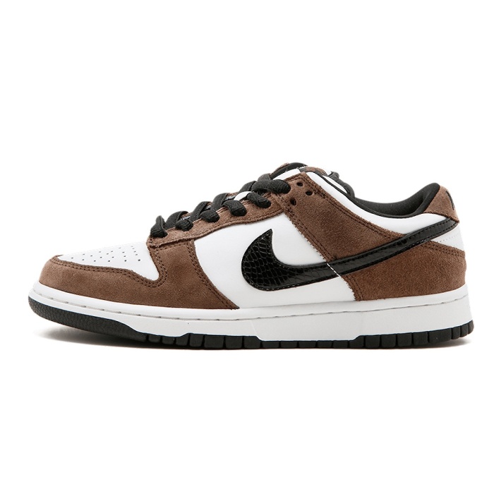 Nike SB Dunk Low White Black Trail End Brown