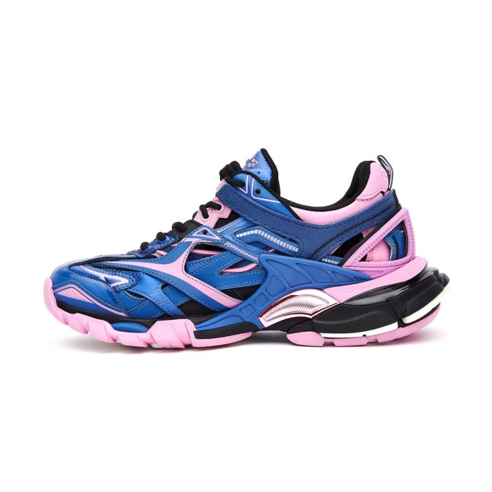 Balenciaga Track.2 Sneakers Open Dark Blue Pink