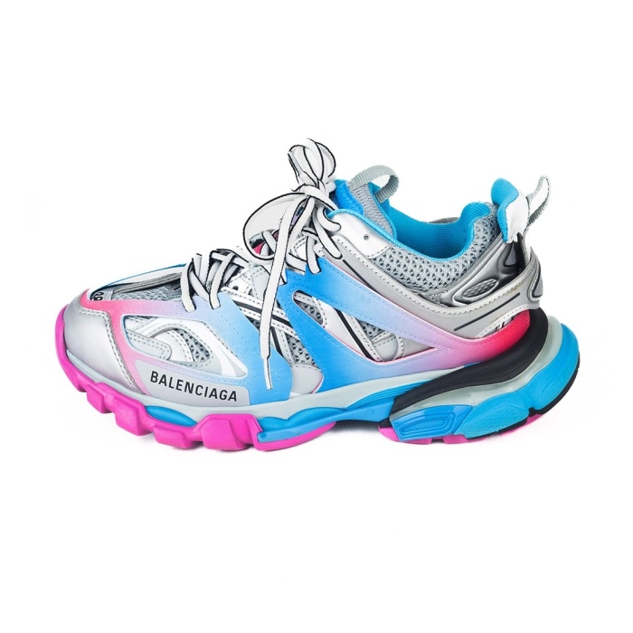 Balenciaga Track 2.0 Sneaker Grey Blue Pink