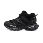 Balenciaga Track Faux Fur Sneaker Black