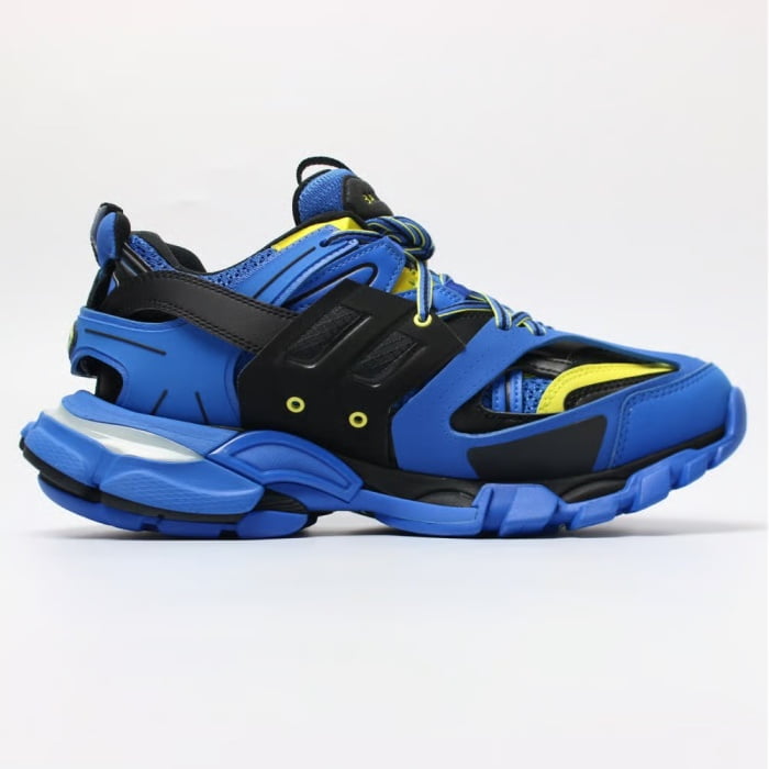 Balenciaga Track Sneakers In Blue Yellow Black