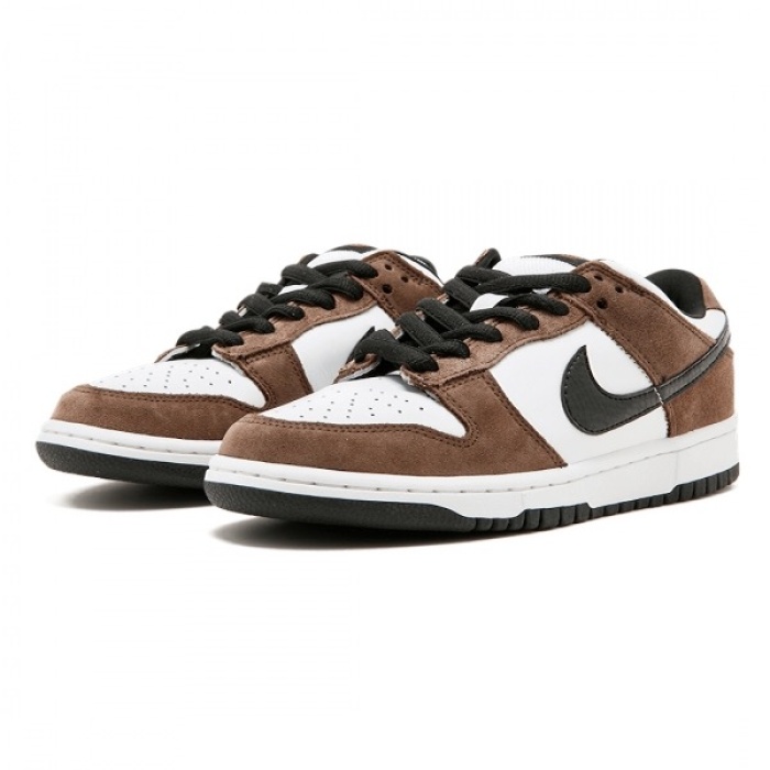 Nike SB Dunk Low White Black Trail End Brown