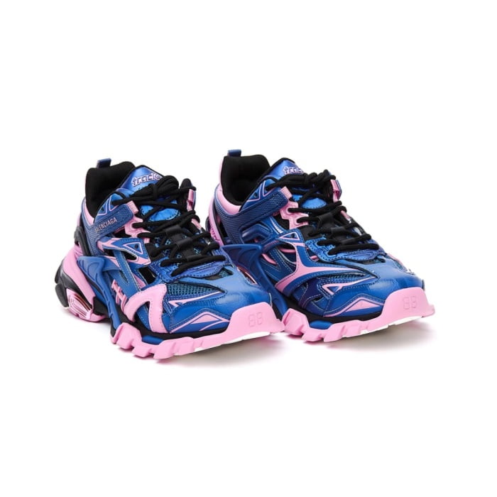 Balenciaga Track.2 Sneakers Open Dark Blue Pink