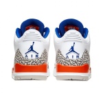 [Authorize✅]Air Jordan 3 Knicks White Old Royal-University Orange-Tech Grey - Image 4