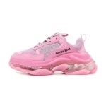Balenciaga Triple S Clear Sole Pink Shoes Sneakers