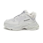 Balenciaga Triple S Faux Fur Sneaker Light Grey