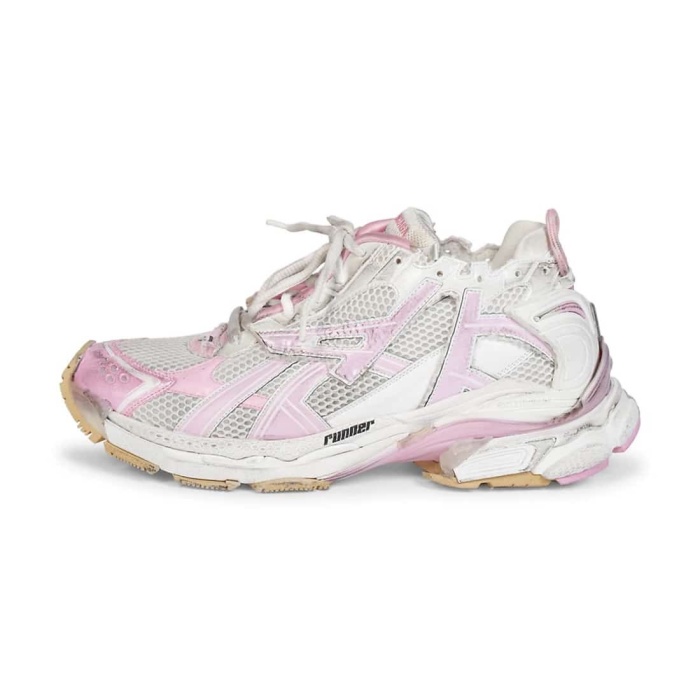 Balenciaga Runner Sneakers in Pink White