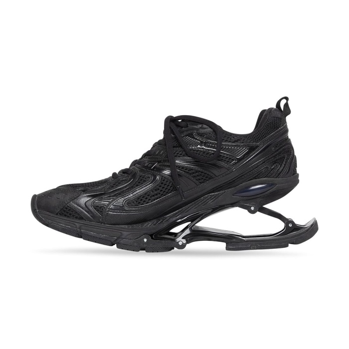 Balenciaga X-Pander Spring-Heel Trainer Sneakers Black