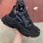 Balenciaga Triple S Logo Black Sneaker