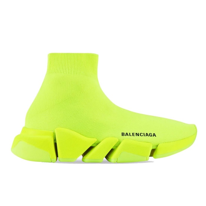 Balenciaga Speed 2.0 Sneaker Neon Yellow Recycled Knit