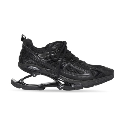 Balenciaga X-Pander Spring-Heel Trainer Sneakers Black