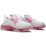 Balenciaga Wmns Triple S Clear Sole Trainer White Pink