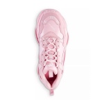 Balenciaga Allover Logo Triple S Sneaker Pink