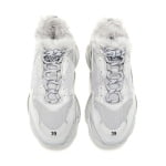 [Authorize✅]Balenciaga Triple S Faux Fur Sneaker Light Grey for sale - Image 6