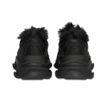 [Authorize✅]Balenciaga Triple S Faux Fur Sneaker Black for sale - Image 5