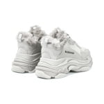[Authorize✅]Balenciaga Triple S Faux Fur Sneaker Light Grey for sale - Image 4