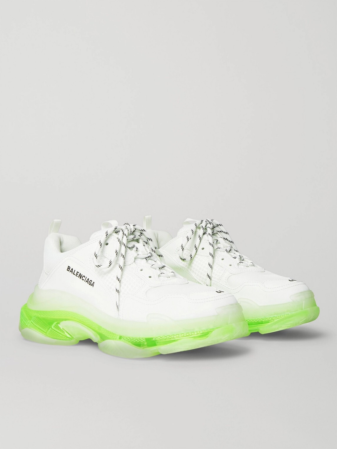 Balenciaga Triple S sneakers Clear Sole Green White