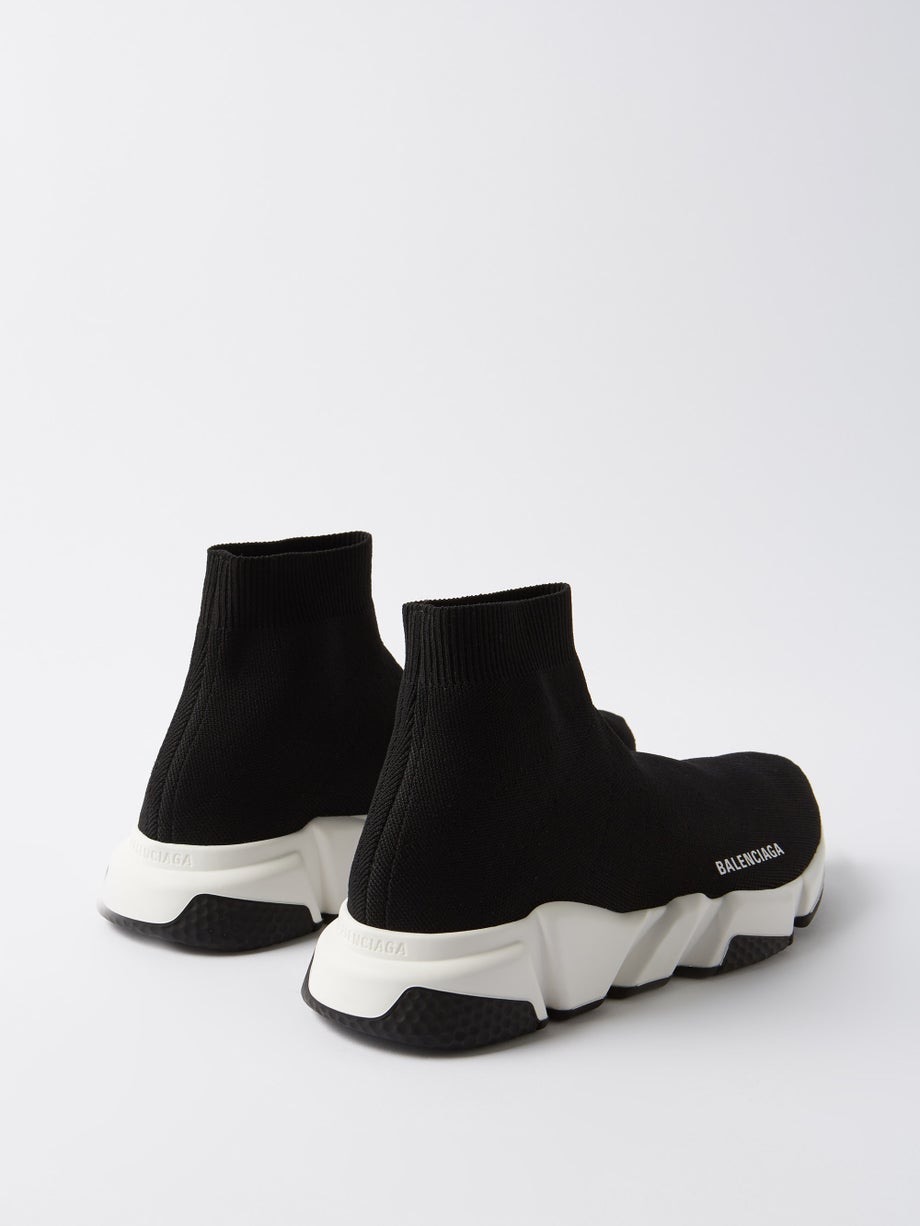 Balenciaga Speed Recycled Black White for sale - Perfect Shoes
