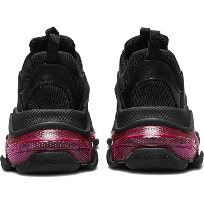 Balenciaga Triple S Sneaker Black And Neon Pink