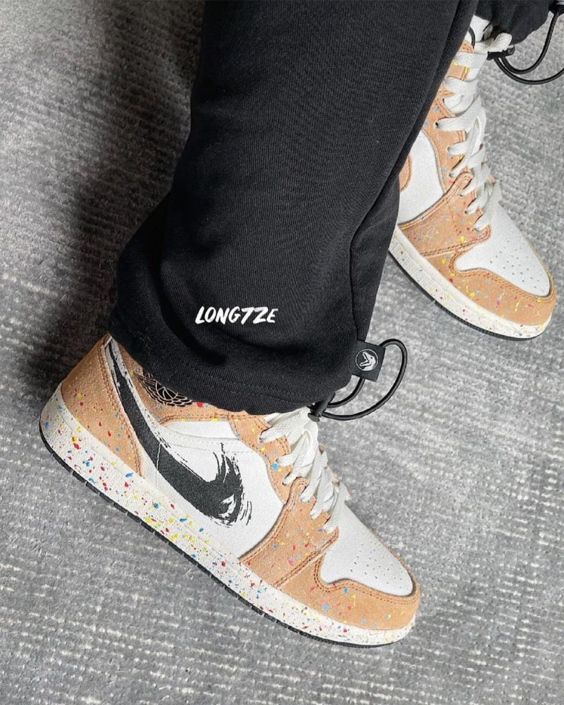 Nike Air Jordan 1 Mid SE Brushstroke Paint Splatter