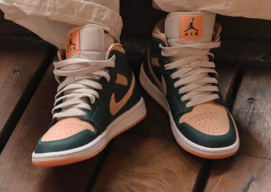 Nike Air Jordan 1 Mid Dark Teal Green