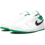 Nike Air Jordan 1 Low White and Lucky Green
