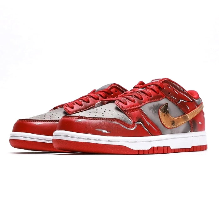 Nike Dunk Low UNLV Soft Grey University Red-Metallic Gold