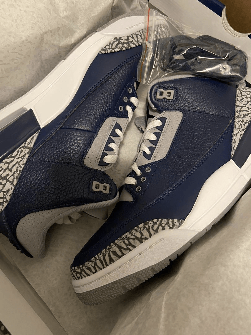 [Authorize✅]Air Jordan 3 Retro Georgetown for sale photo review