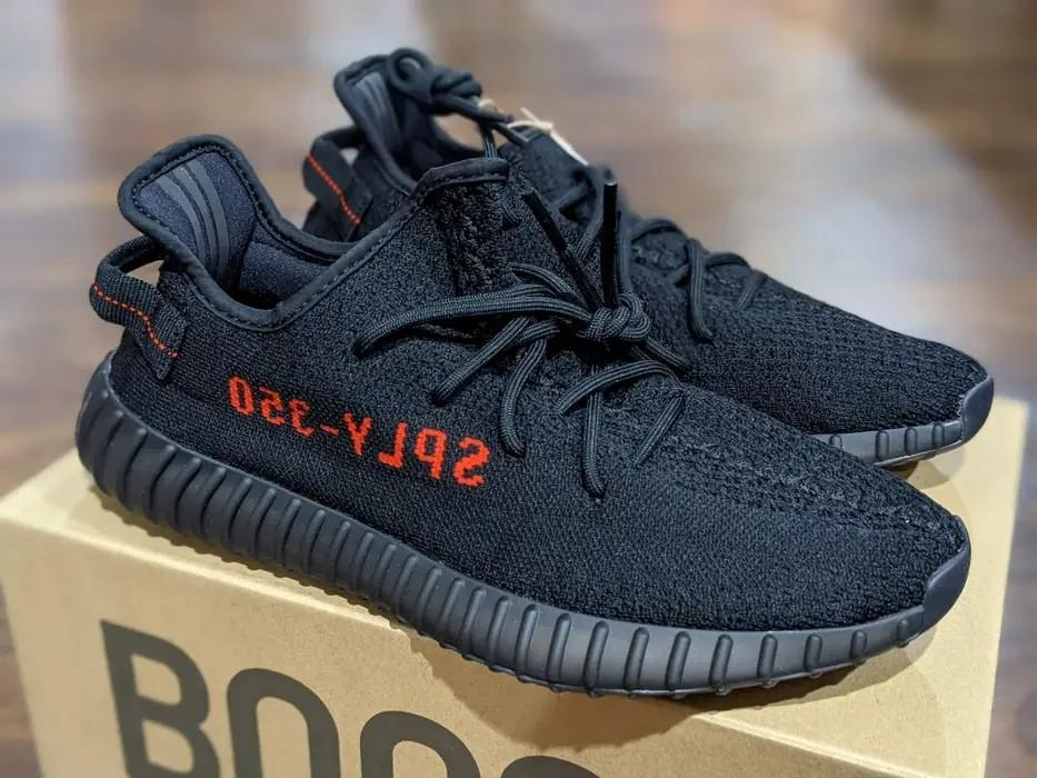 [Authorize✅]Black Red Yeezy 350 Boost V2  Adidas for sale photo review