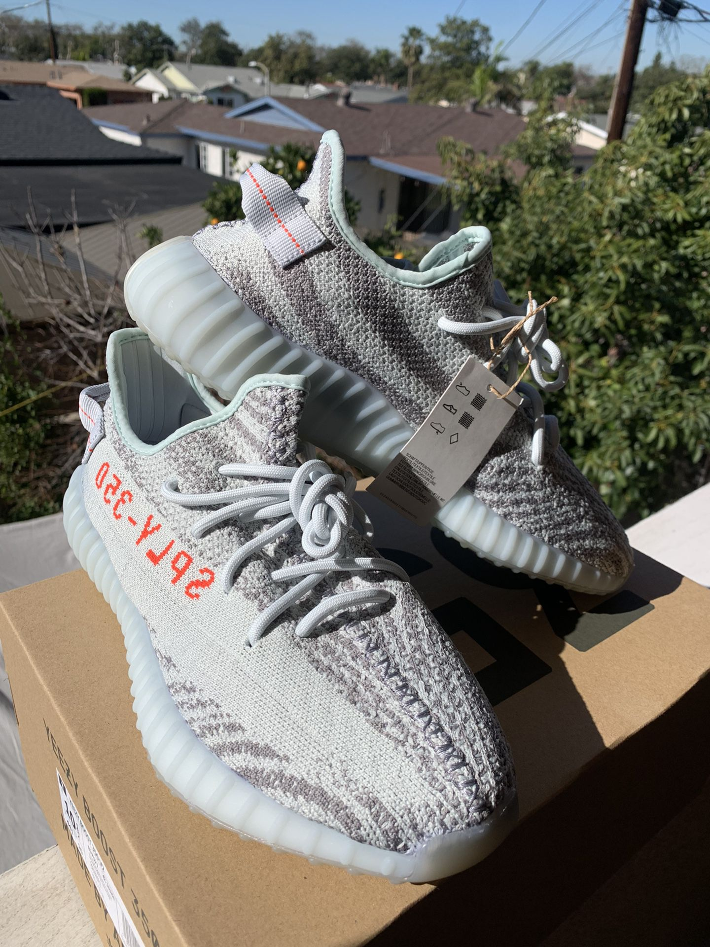 [Authorize✅]Adidas Yeezy 350 Boost V2 Blue Tint for sale photo review