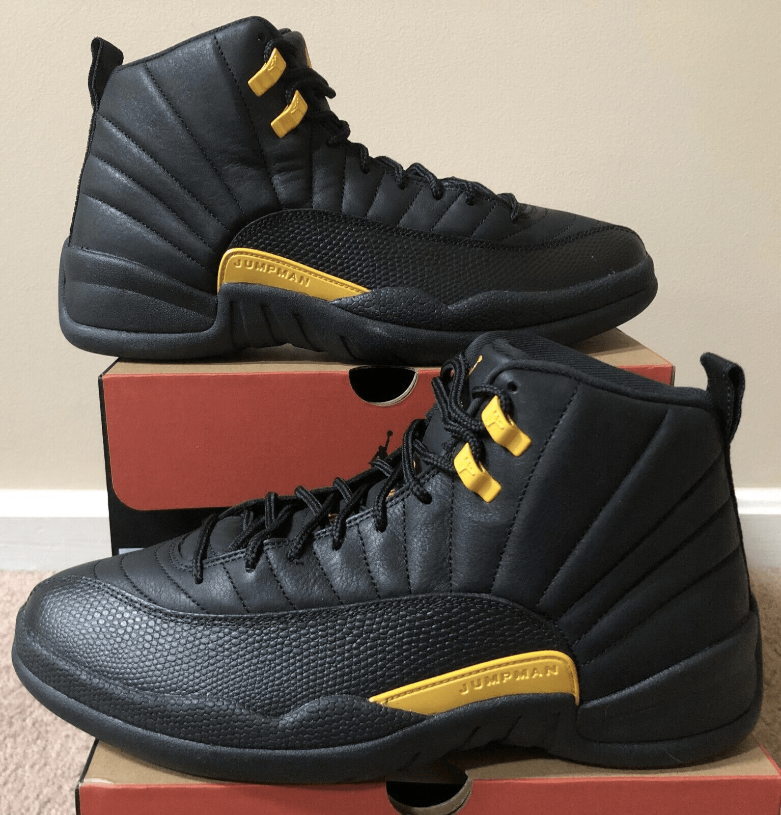 [Authorize✅]Nike Air Jordan 12 Retro Black Taxi for sale photo review