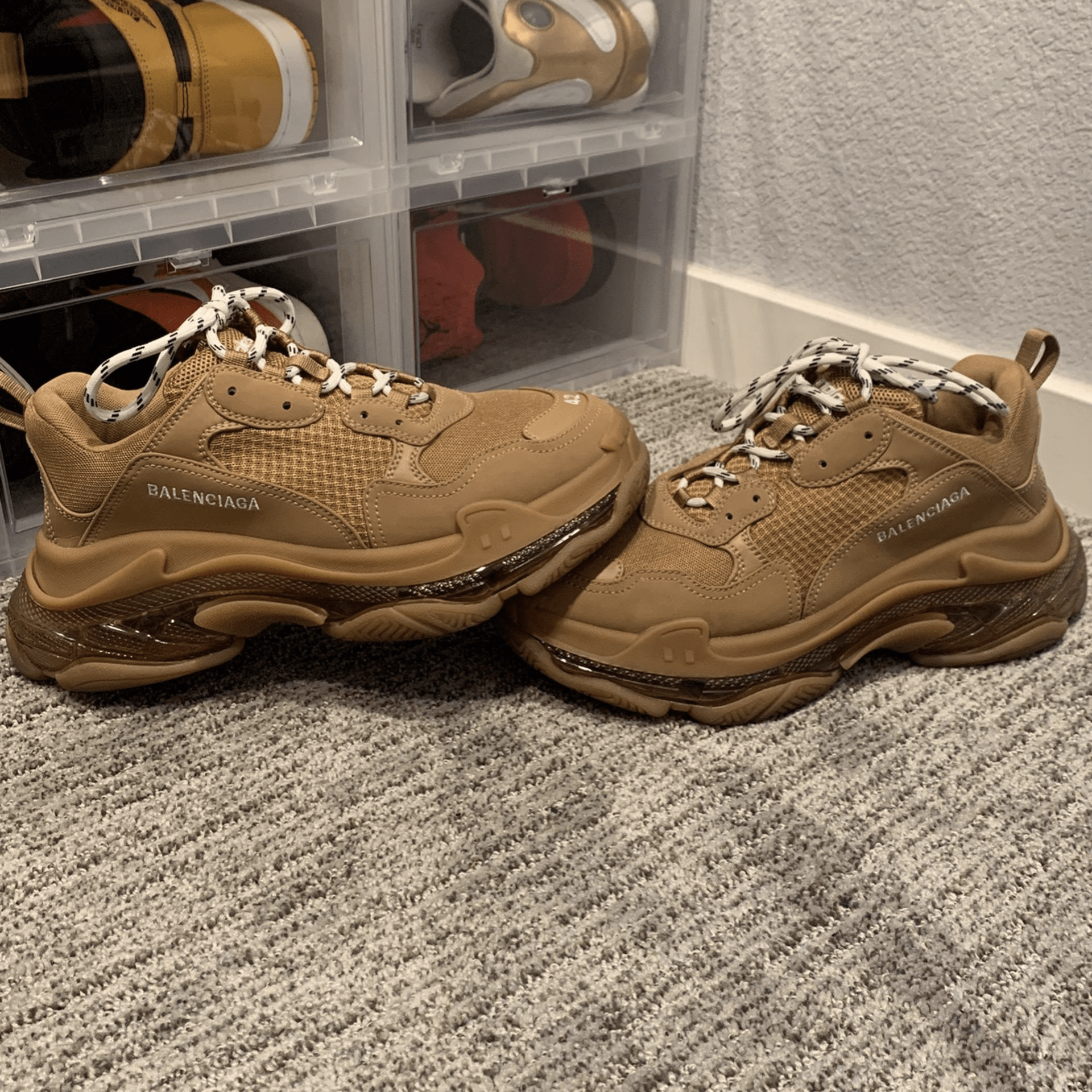 [Authorize✅]Balenciaga Triple S Clear Sole Brown for sale photo review