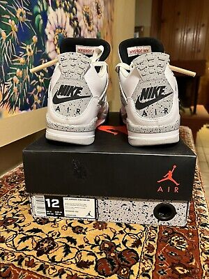 [Authorize✅]Nike Air Jordan 4 Retro OG White Cement 2016 for sale photo review