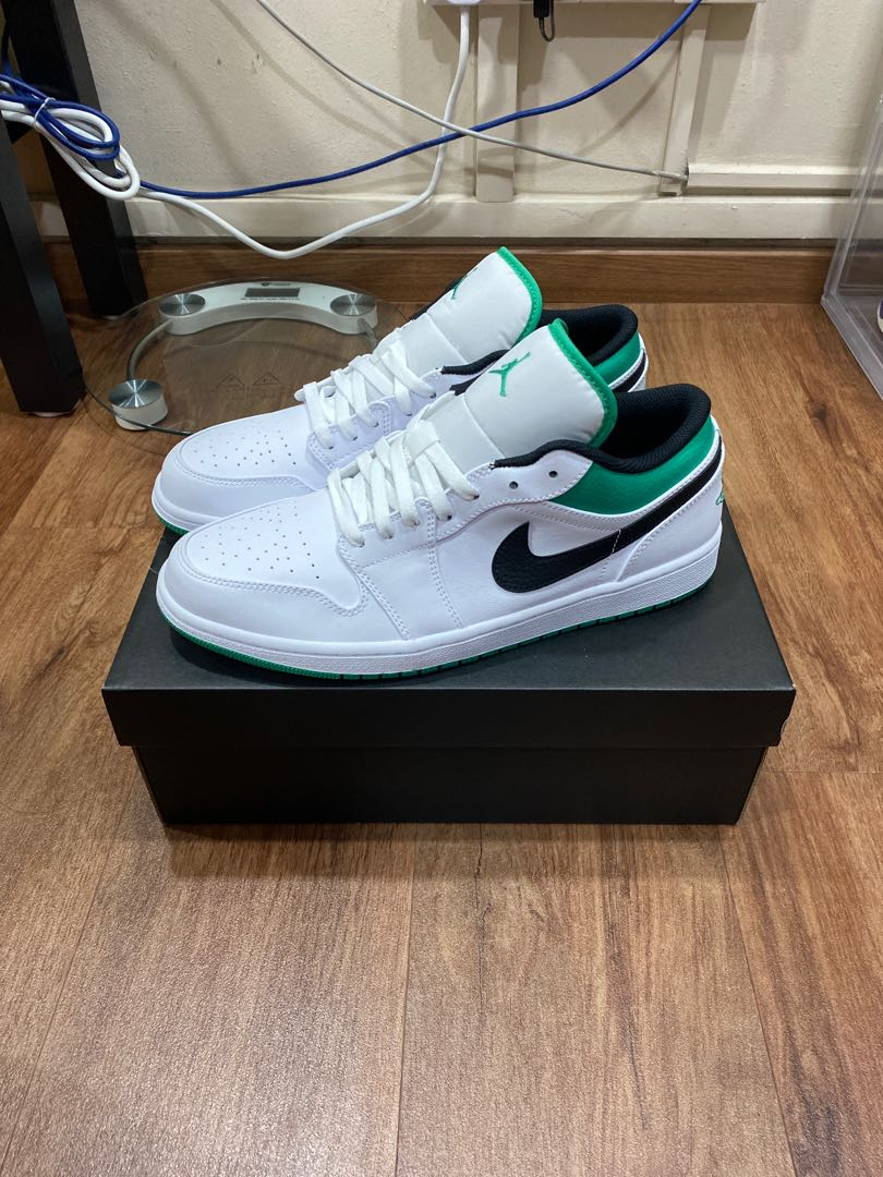 [Authorize✅]Nike Air Jordan 1 Low White and Lucky Green for sale photo review