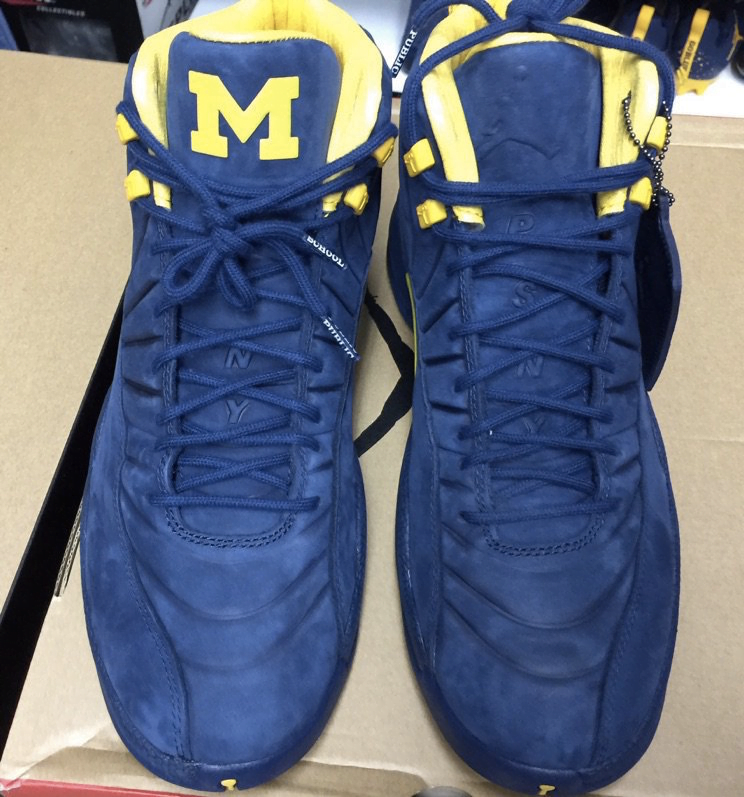 [Authorize✅]PSNY x Air Jordan 12 Retro Michigan Wolverines PE for sale photo review