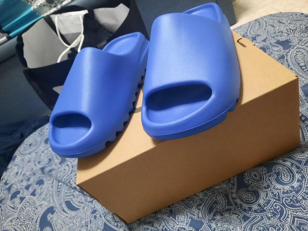 [Authorize✅]Adidas Yeezy Slides Azure slipper for sale photo review