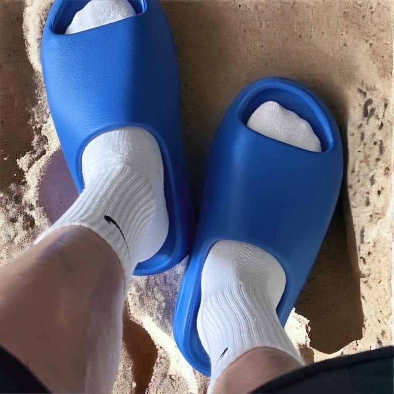 [Authorize✅]Adidas Yeezy Slides Azure slipper for sale photo review