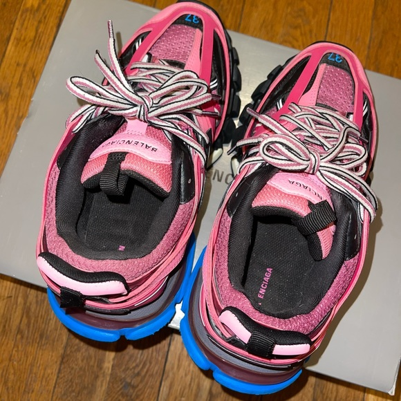 [Authorize✅]Balenciaga Wmns Track Trainer Pink Blue for sale photo review
