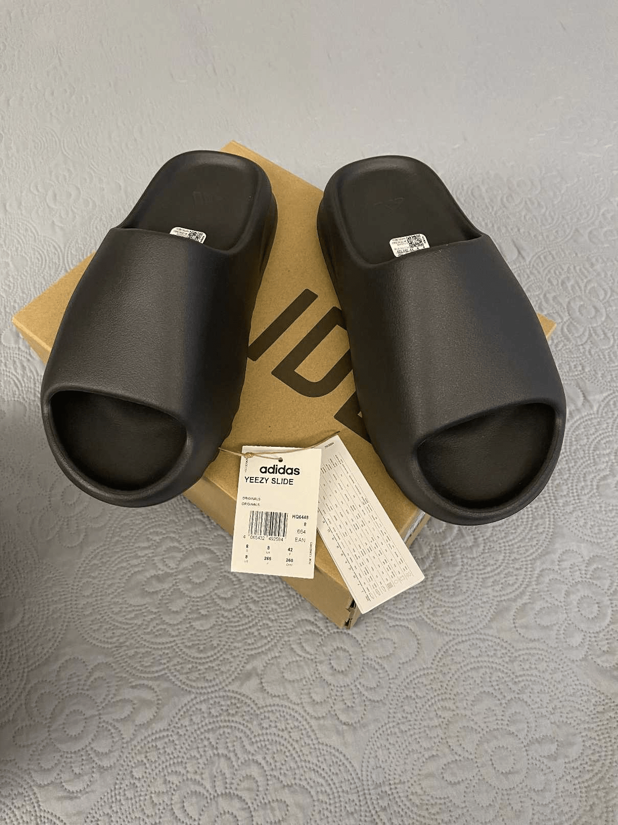 [Authorize✅]Yeezy Slides Onyx Black Slipper  Adidas for sale photo review