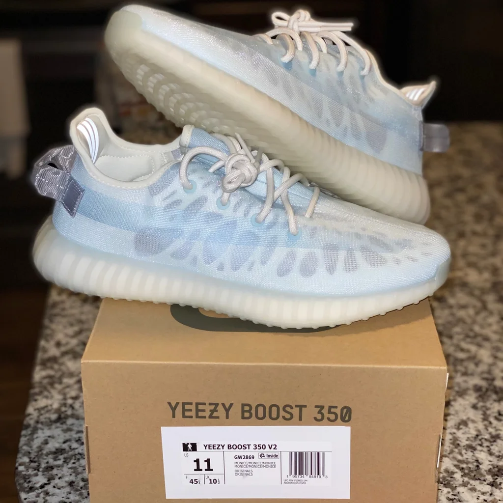 [Authorize✅]Adidas Yeezy Boost 350 V2 Mono Ice for sale photo review