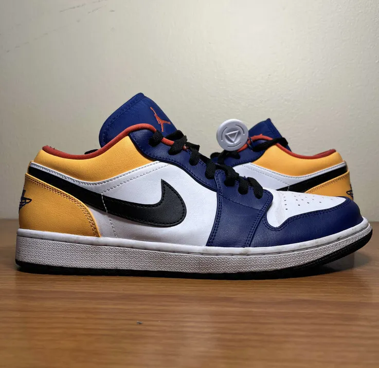 [Authorize✅]Nike Air Jordan 1 Low Deep Royal/Yellow for sale photo review