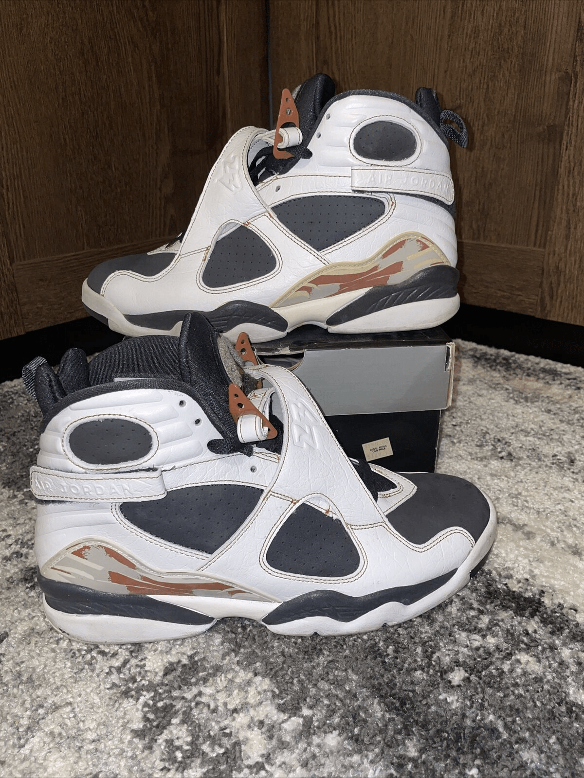 [Authorize✅]Nike Air Jordan 8 Retro LS Black Toe for sale photo review