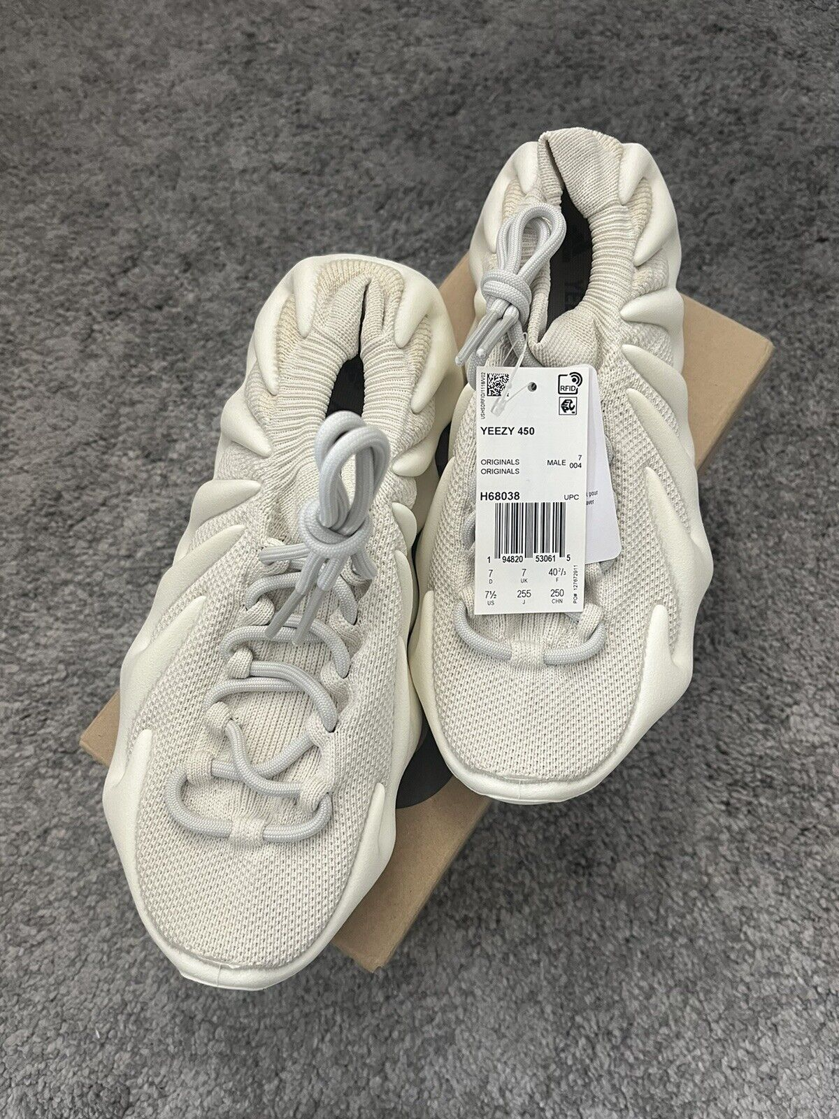 [Authorize✅]Adidas Yeezy 450 Cloud White for sale photo review