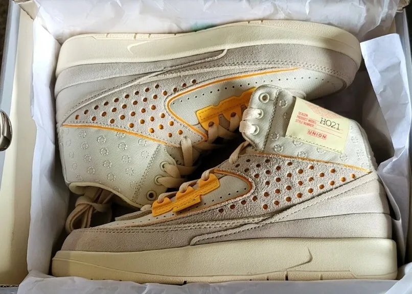 [Authorize✅]Union LA x Air Jordan 2 Retro SP Rattan for sale photo review