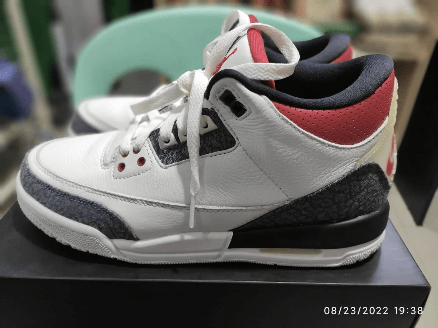 [Authorize✅]Air Jordan 3 Retro Denim SE GS Fire Red for sale photo review