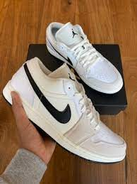 [Authorize✅]Nike Air Jordan 1 Low Premium Sail Black-White for sale photo review